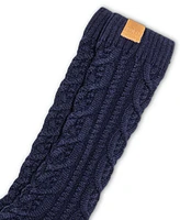 Polo Ralph Lauren Men's Chunky Cable-Knit Suede-Bottom Socks