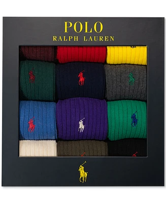 Polo Ralph Lauren Men's 12pk. Crew Socks Gift Box