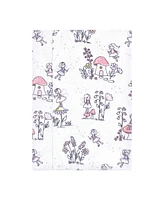 Hudson Baby Infant Girl Cotton Flannel Burp Cloths, Garden Fairies, One Size