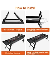 Slickblue Portable Bbq Griddle for Outdoor Cooking