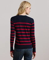 Lauren Ralph Lauren Petite Striped Cardigan