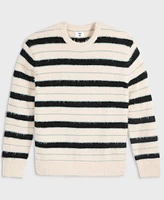 Mode of One Men's Long-Sleeve Eyelash Stripe Sweater, Exclusively at Macy's