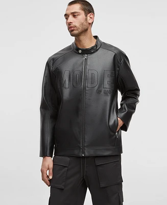 Mode of One Men's Faux-Leather Moto Jacket, Exclusively at Macy's