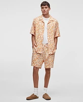 Mode of One Men's Leopard Spots Relaxed-Fit Shorts, Exclusively at Macy's