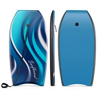 Costway 33" Lightweight Body Board with Eps Core Xpe Deck Hdpe Bottom Crescent Tail