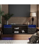 Boyel Living Elegant Multifunctional Tv Stand with Ample Storage and Stylish Design