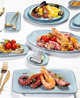 Porto Brasil Stoneware Linhas Salad Bowls, Set of 6
