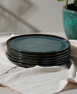 Porto Brasil Stoneware Buffer Dinner Plates, Set of 6