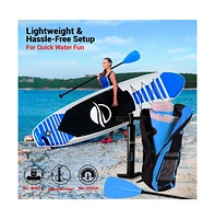 SereneLife Free-Flow Inflatable Stand-Up Paddle-Board (Sup), 10.5 ft.