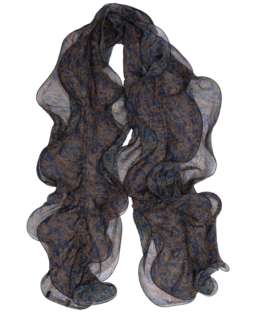 Lauren Ralph Lauren Holiday Paisley Ruffle Scarf