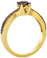 Le Vian Chocolatier Chocolate Diamond Ring (5/8 ct. t.w.) in 14k Honey Gold