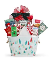 Alder Creek Gift Baskets Winter Holiday Trees Gift Tote, 11 Piece