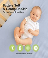KeaBabies 2pk Isla Waterproof Mini Crib Sheets for Boy, Girl, Soft Pack and Play Graco Mattress