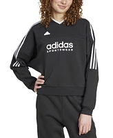 adidas Women's Tiro Cut 3-Stripes Fleece Sweatshirt