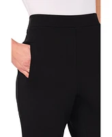 CeCe Women's Encased Elastic Cropped Leggings with Side Slits