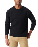 Bass Outdoor Men's Relaxed Fit Performance Thermal Long Sleeve Henley