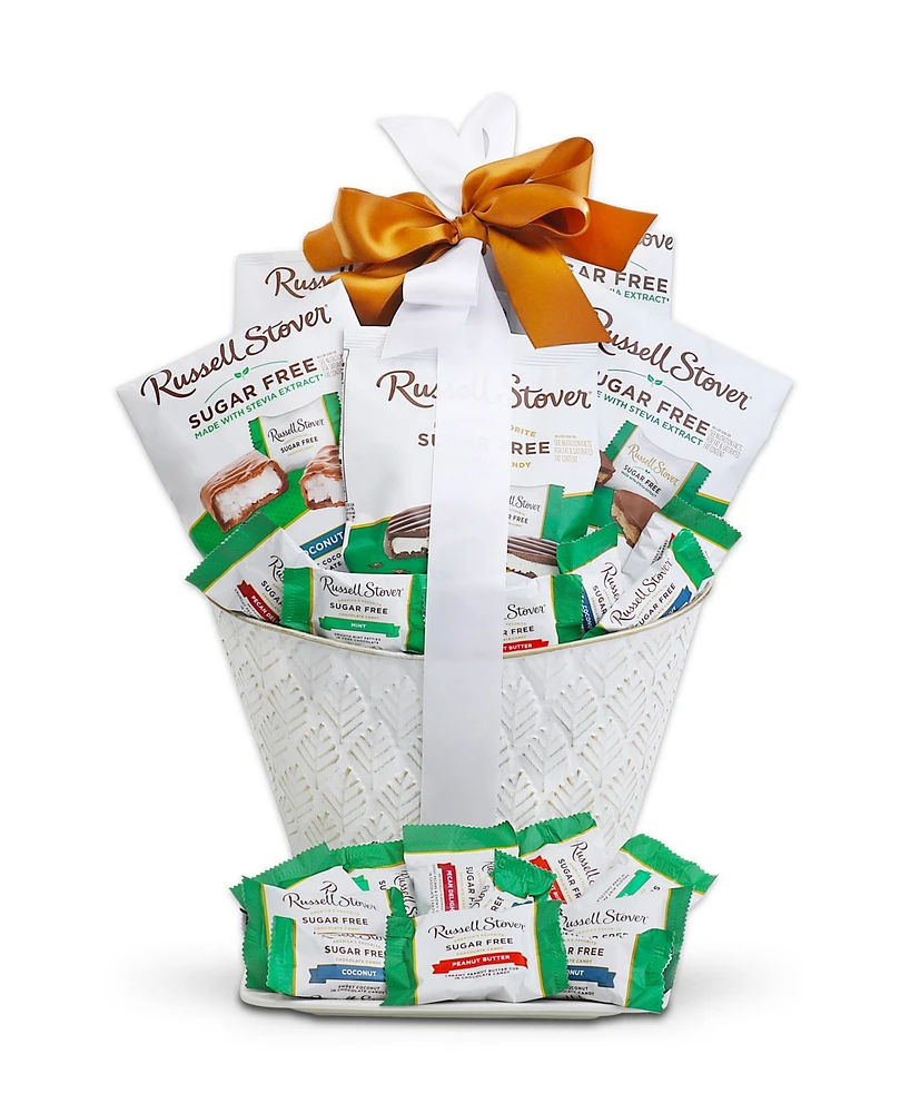 Alder Creek Gift Baskets Russell Stover Sugar Free Chocolate Gift Basket, 6 Piece