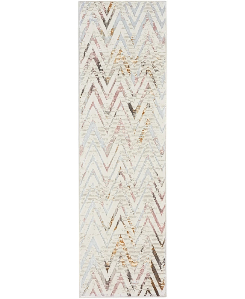 Nourison Home Glitz GLZ05 2'3"x7'6" Runner Area Rug