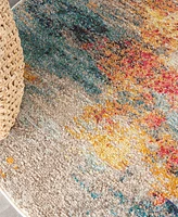 Nourison Home Celestial CES15 5'3"x5'3" Round Area Rug
