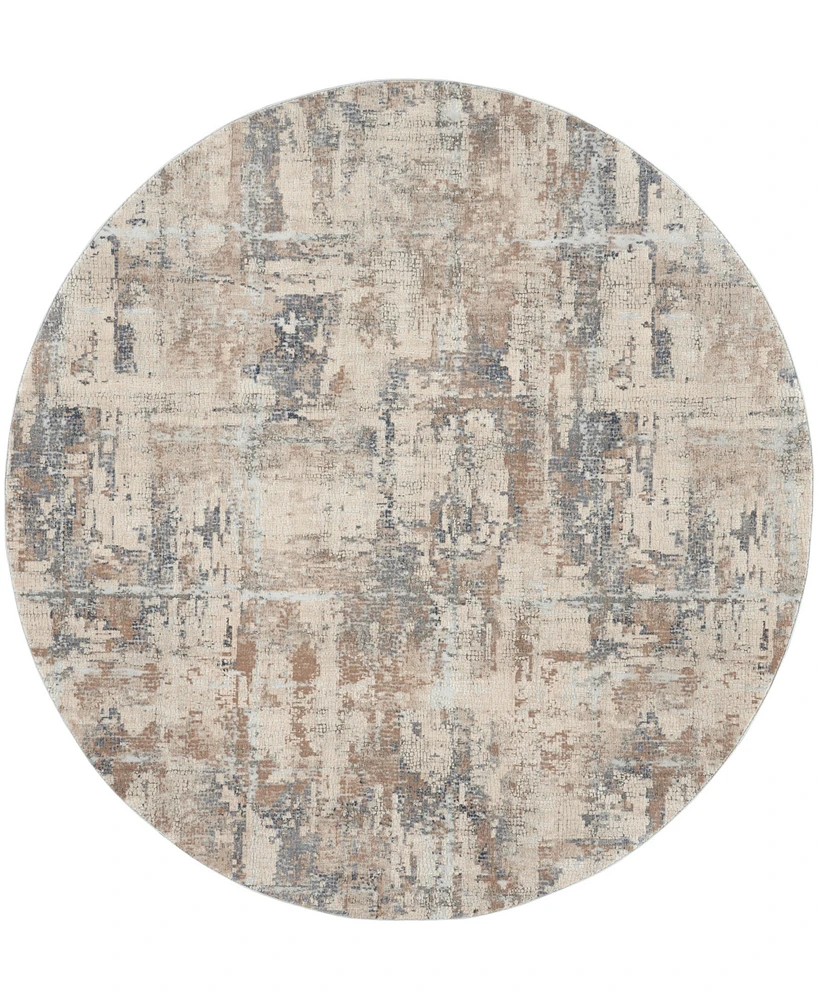 Nourison Home Rustic Textures RUS06 7'10"x7'10" Round Area Rug