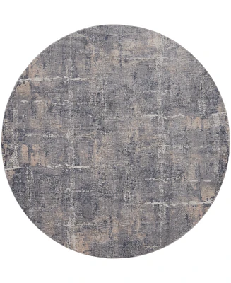 Nourison Home Rustic Textures RUS06 7'10"x7'10" Round Area Rug