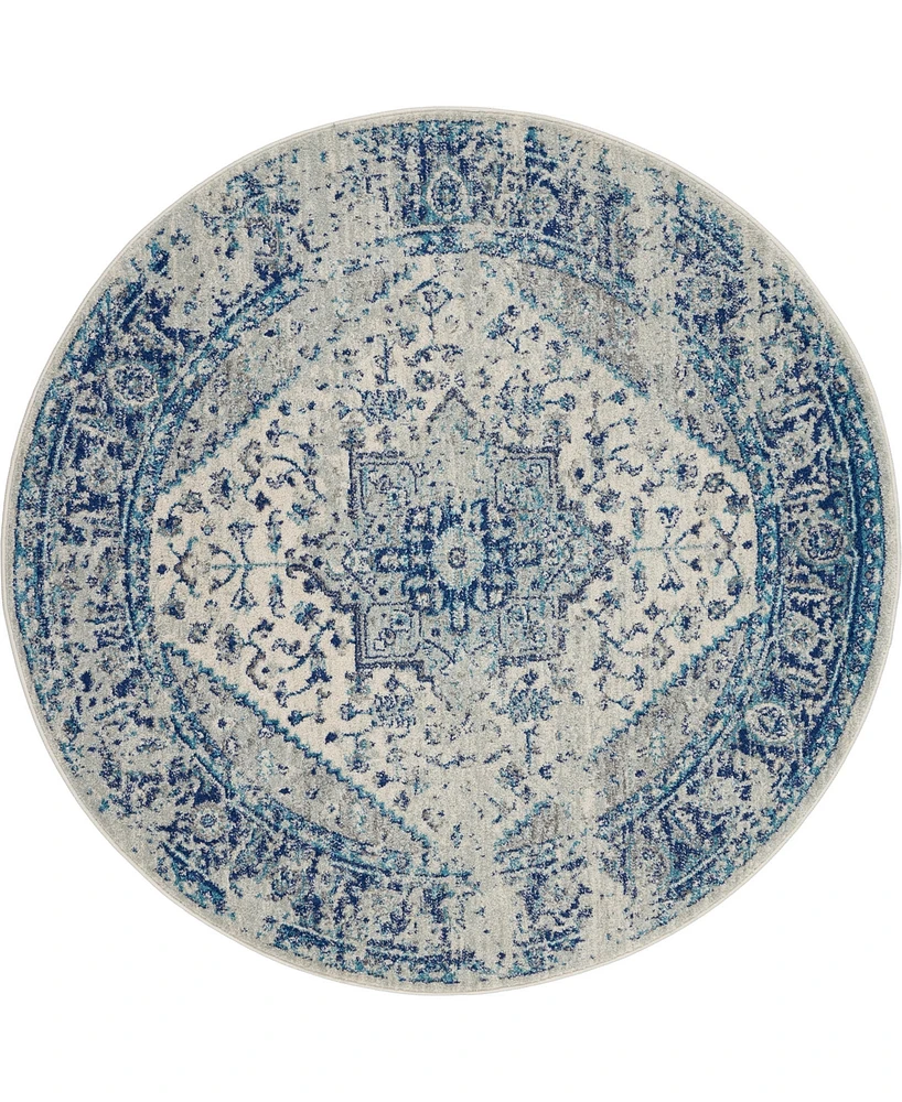 Nourison Home Tranquil TRA06 7'10"x7'10" Round Area Rug