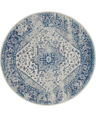 Nourison Home Tranquil TRA06 7'10"x7'10" Round Area Rug