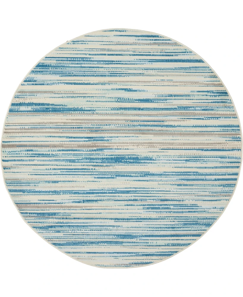 Nourison Home Jubilant JUB04 5'3"x5'3" Round Area Rug