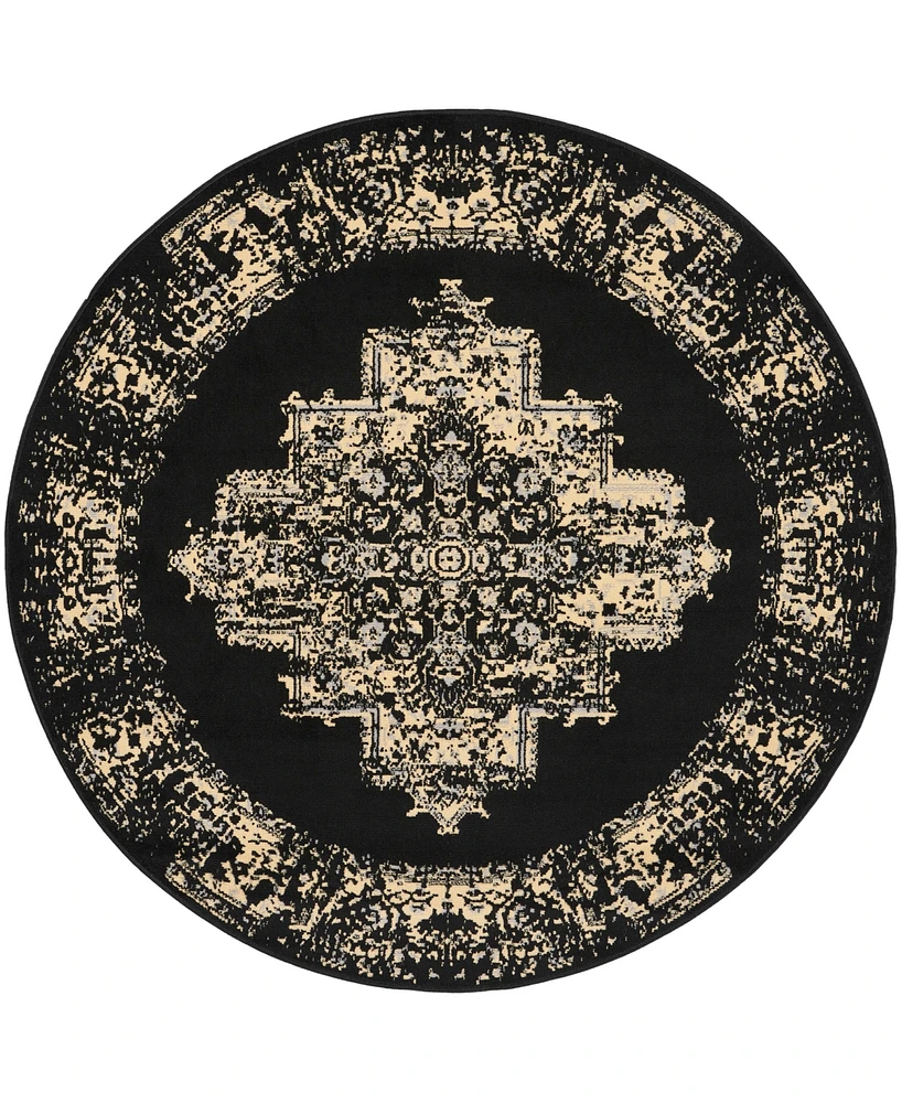 Nourison Home Grafix GRF14 5'3"x5'3" Round Area Rug