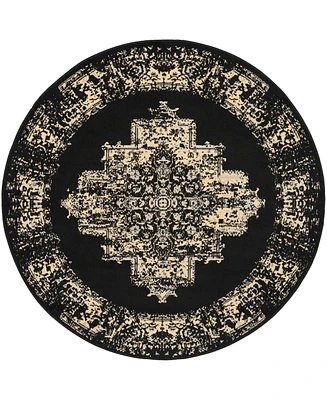 Nourison Home Grafix GRF14 5'3"x5'3" Round Area Rug