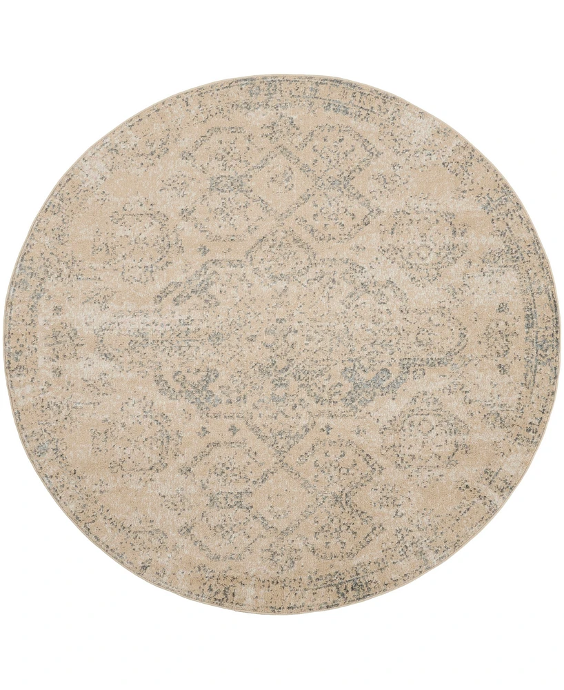 Nourison Home Tranquil TRA13 7'10"x7'10" Round Area Rug