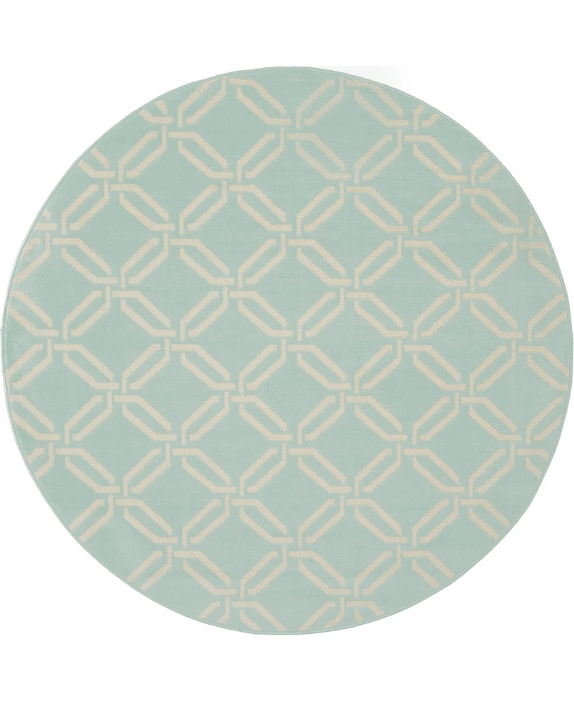 Nourison Home Jubilant JUB17 5'3"x5'3" Round Area Rug