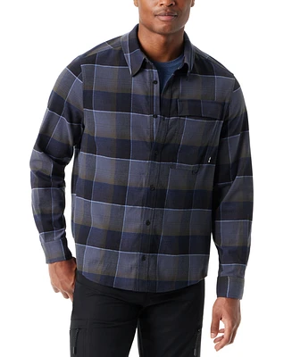 Bass Outdoor Men's Classic Fit Plaid Button-Front Stretch Flannel Shirt