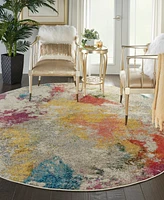 Nourison Home Celestial CES12 7'10"x7'10" Round Area Rug