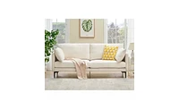 gaomon 78 Inch Sofa, 3 Seater Sofa, Comfy Modern Couch with 2 Pillows, Cozy Lounge Sofa, Sofa Couch for Living Room Apartment Bed Room, Beige