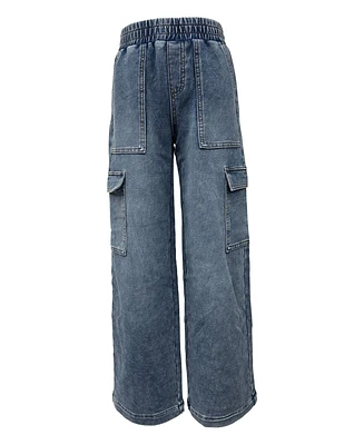 Imperial Star Girls Knit Wide Leg Cargo Jean