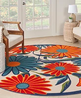 Nourison Home Aloha ALH33 4'x4' Round Area Rug