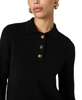 French Connection Women's Vhari Long-Sleeve Button-Up Sweater