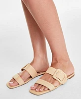 On 34th Womens Mini Dress Drop Earrings Strappy Flat Sandals Created For Macys
