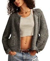 Lucky Brand Women's Button-Front Sweater Lady Jacket