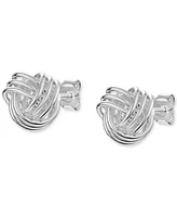 Giani Bernini Love Knot Stud Earrings in Sterling Silver, Created for Macy's