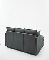 Streamdale Furniture Modern Sectional Sofa with Ottoman