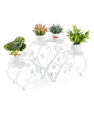 Unho Classic Art Metal Plant Stand Flower Pots Holder Rack Plant Garden Balcony Patio