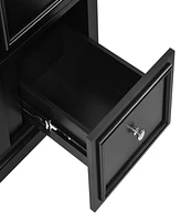 30-Inch bathroom vanity cabinet with ceramic basin