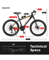 Streamdale Furniture 26 Inch Mountain Bike, Shimano 21 Speeds with Mechanical Disc Brakes, High