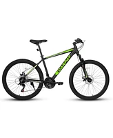 Simplie Fun 26-inch mountain bike adult aluminum frame shock absorbing front fork bike 21-speed disc brake mountain bike