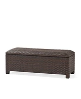 Santiago Pe Wicker Storage Bench