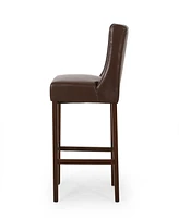 Streamdale Furniture Modern Barstool With Footrest For Comfort And Style