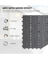 Interlocking Deck Tiles: Grey Outdoor Flooring