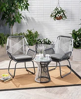 Streamdale Furniture Milan 3-Piece Outdoor Chat Set: Refreshing Drinks, Meaningful Conversations